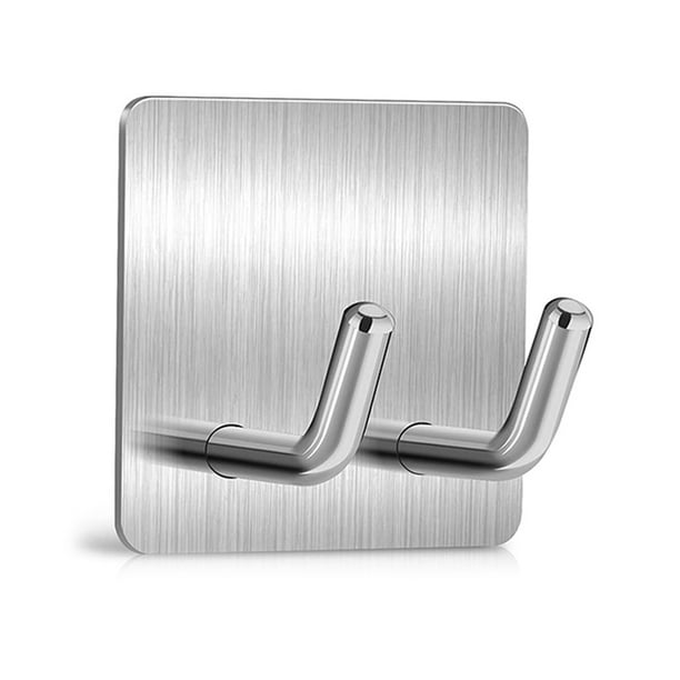 1 Pcs Stainless Steel Towel Self Adhesive Stick Wall Hook Hanger Kitchen Door 1 Pcs Stainless Steel Towel Self Adhesive Stick Wall Hook Hanger Kitchen Door